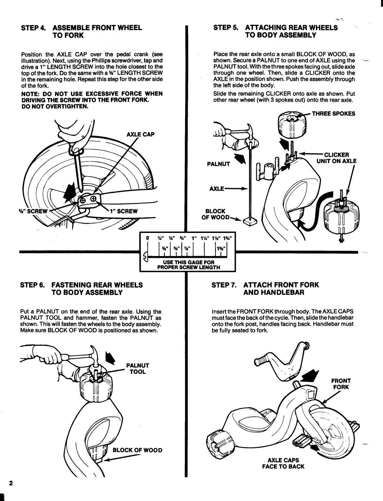 Page 2 of 4 - Playskool Playskool-Mickey-Mouse-Cycle-50502-Users-Manual-  Playskool-mickey-mouse-cycle-50502-users-manual