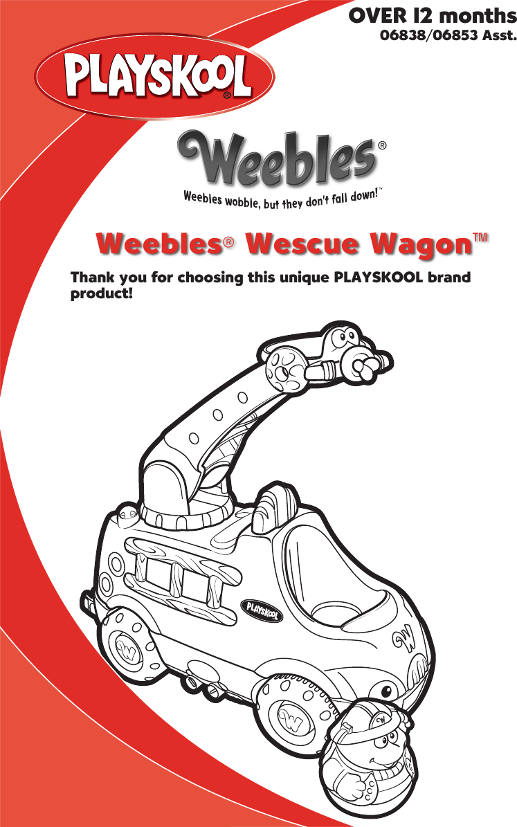 Page 1 of 4 - Playskool Playskool-Weebles-06838-Users-Manual- Id_6838/6853_wescue Wagon  Playskool-weebles-06838-users-manual