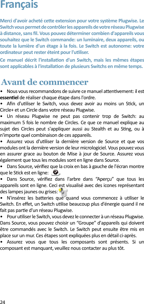 Page 24 of Plugwise SWITCH Plugwise Network Device User Manual 15a ZB9 SWITCH  INTL