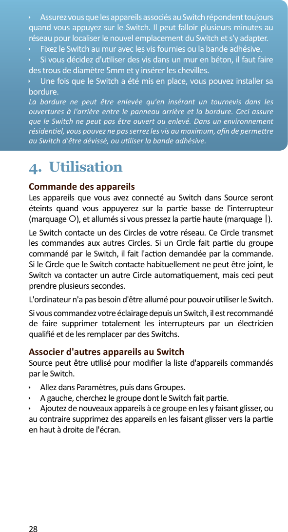 Page 28 of Plugwise SWITCH Plugwise Network Device User Manual 15a ZB9 SWITCH  INTL