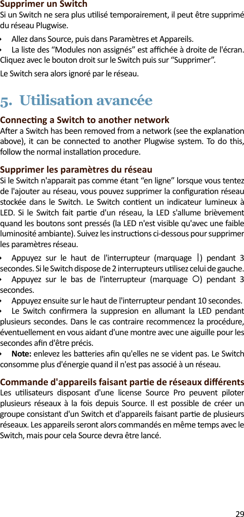 Page 29 of Plugwise SWITCH Plugwise Network Device User Manual 15a ZB9 SWITCH  INTL