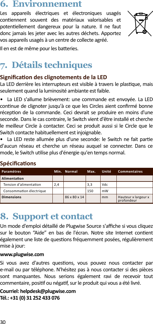 Page 30 of Plugwise SWITCH Plugwise Network Device User Manual 15a ZB9 SWITCH  INTL