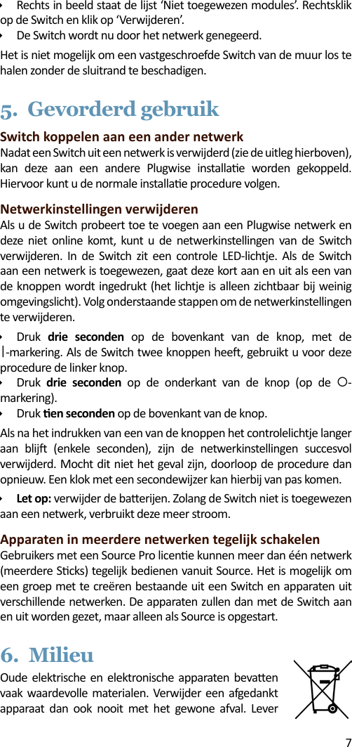 Page 7 of Plugwise SWITCH Plugwise Network Device User Manual 15a ZB9 SWITCH  INTL