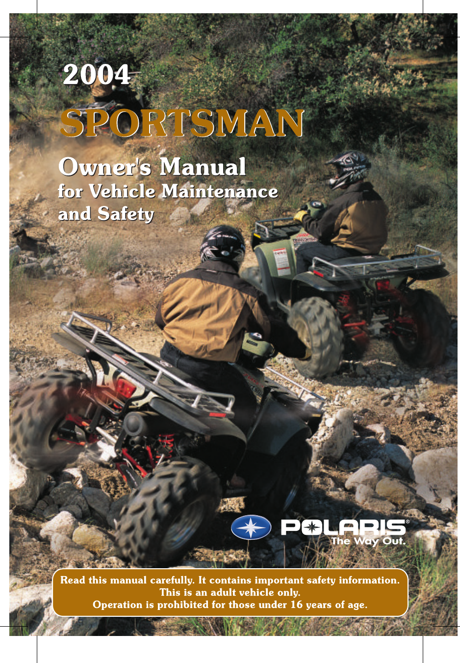 Polaris Sportsman S Users Manual Sportsmans
