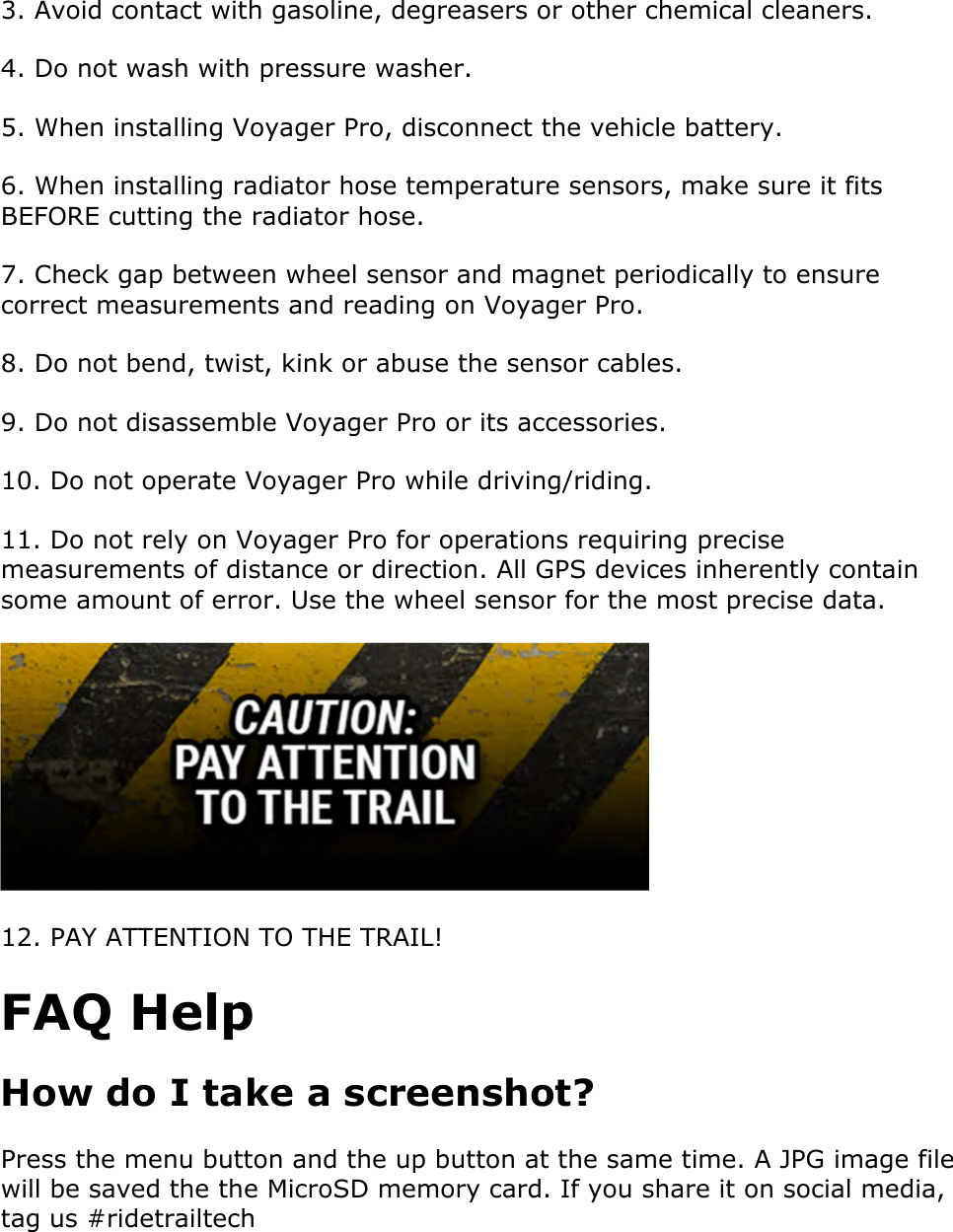 Page 2 of Polaris T001 Voyager Pro User Manual Voyager Pro Users Manual r 3x