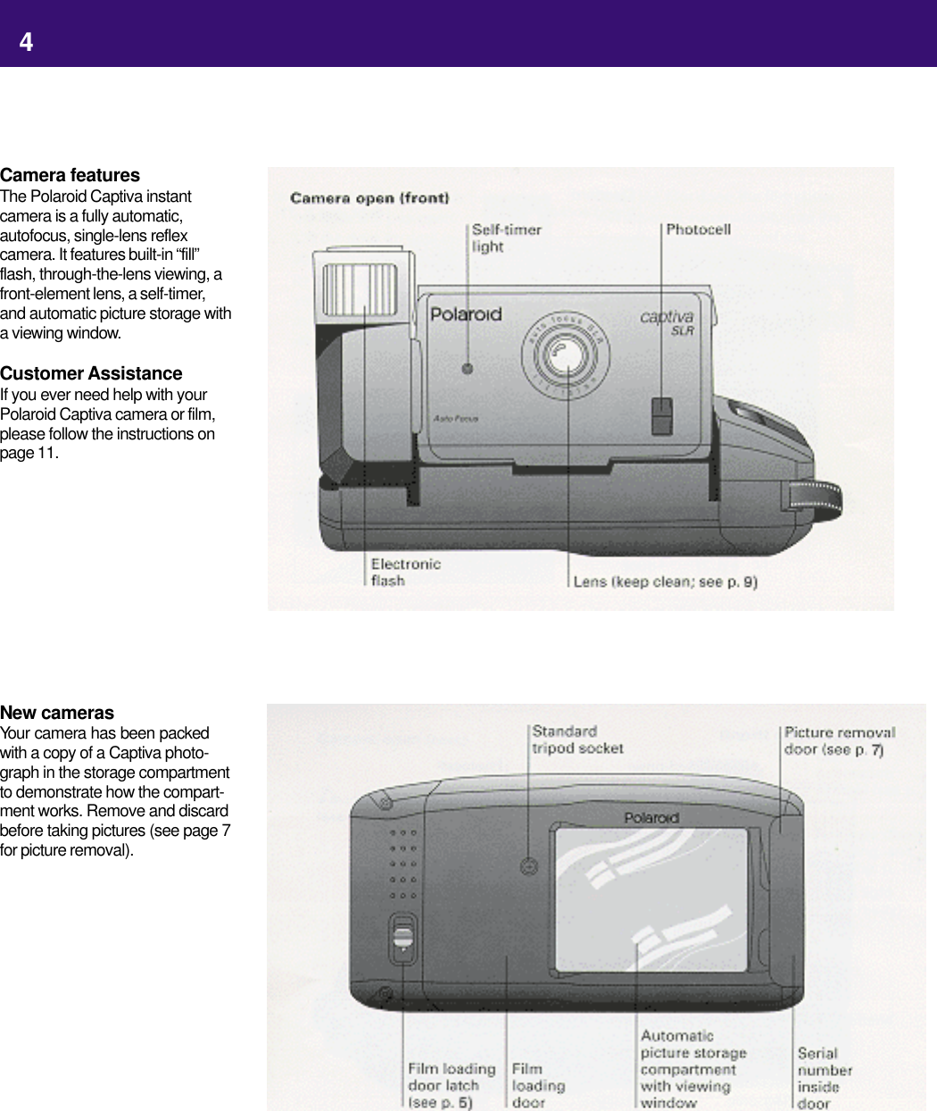 Page 4 of 10 - Polaroid Polaroid-Captiva-Slr-Users-Manual- Captiva User Guide  Polaroid-captiva-slr-users-manual