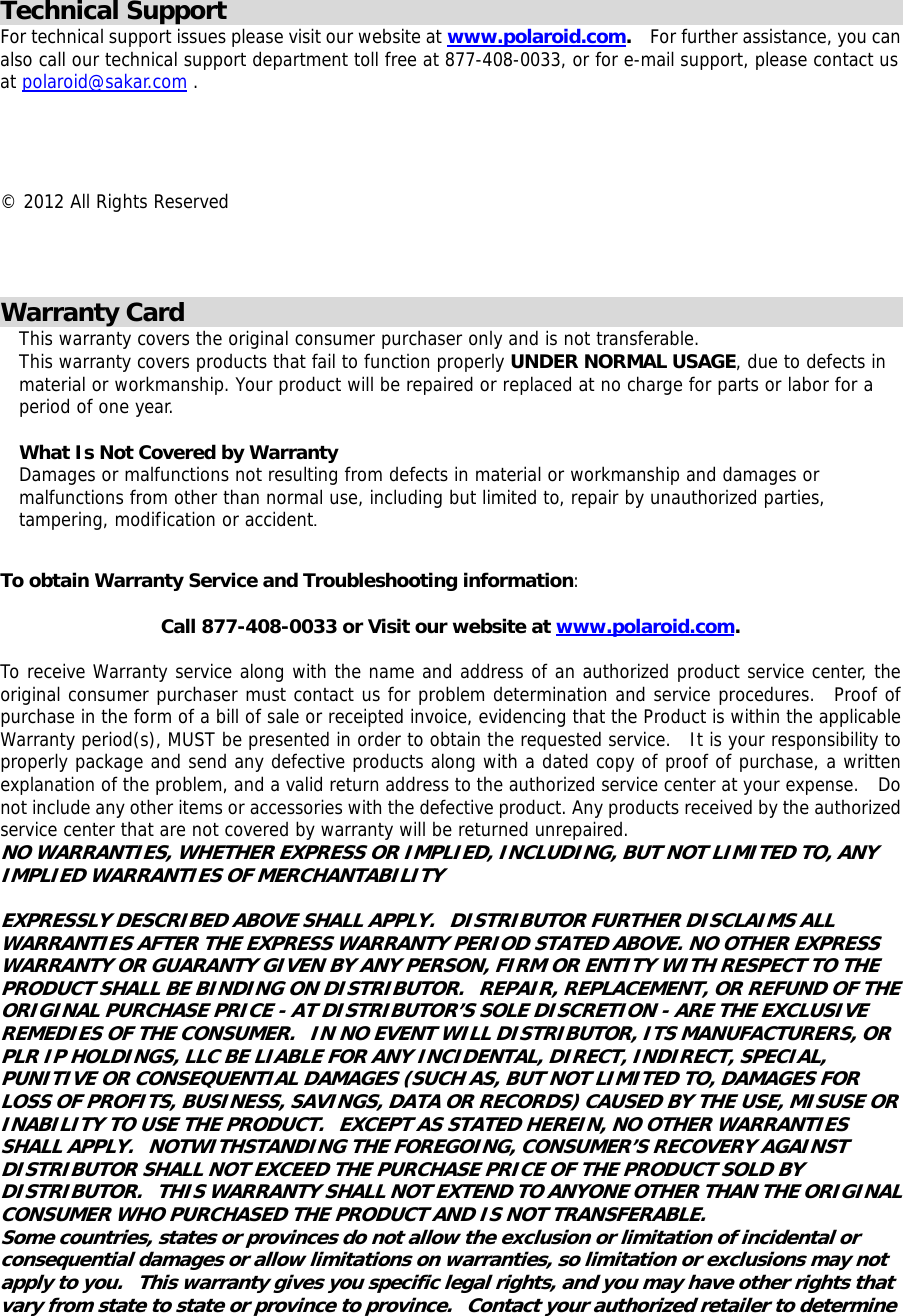 Page 6 of 7 - Polaroid Polaroid-Is2132-Quick-Start-Manual-  Polaroid-is2132-quick-start-manual