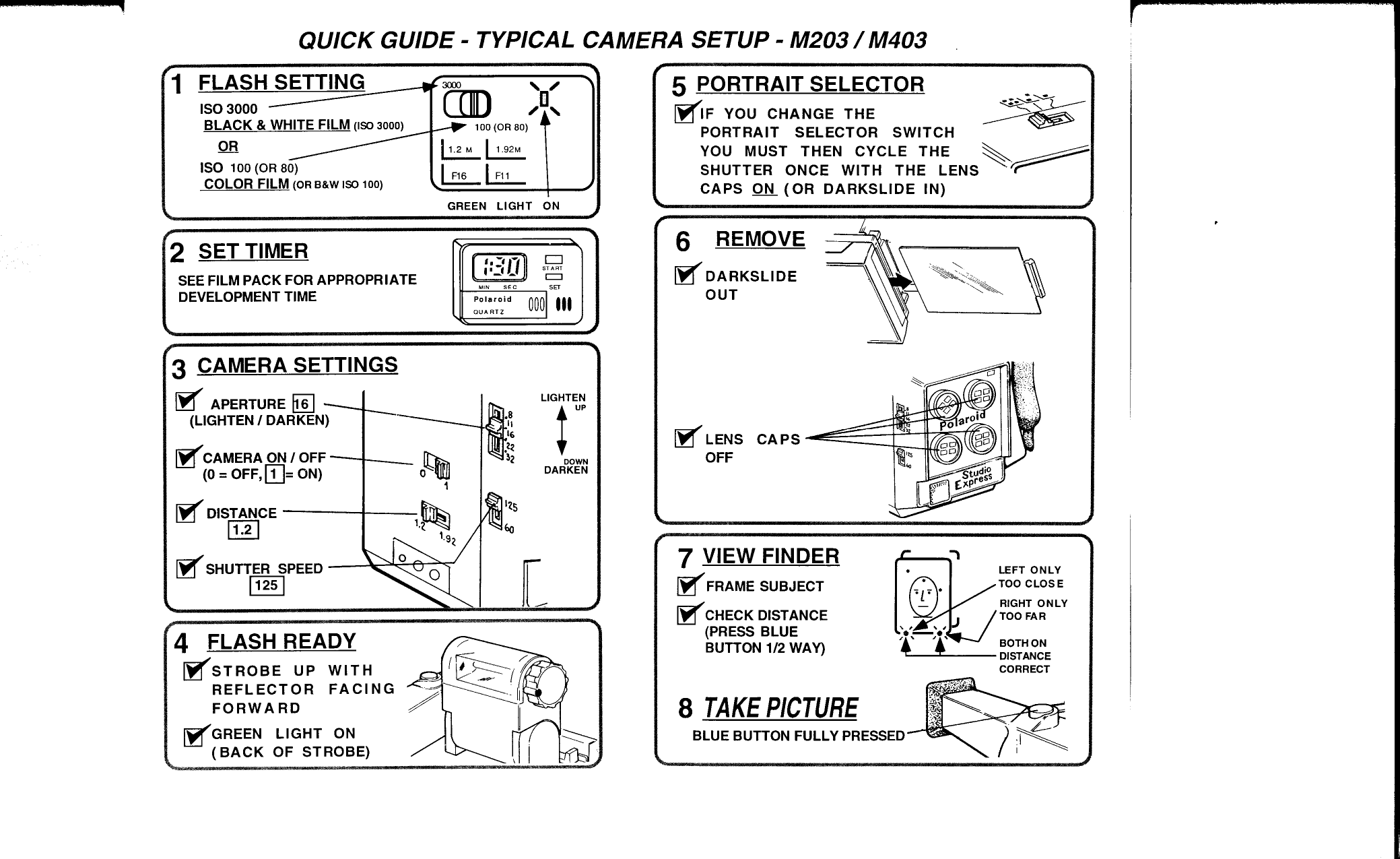 Page 2 of 2 - Polaroid Polaroid-Miniportrait-203-Quick-Guide- 203/403 Quick Guide  Polaroid-miniportrait-203-quick-guide
