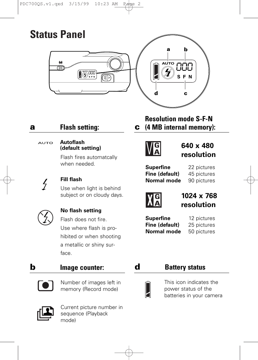 Page 4 of 8 - Polaroid Polaroid-Photomax-Pdc-700-Quick-Start-Manual- PDC700QS.v1  Polaroid-photomax-pdc-700-quick-start-manual