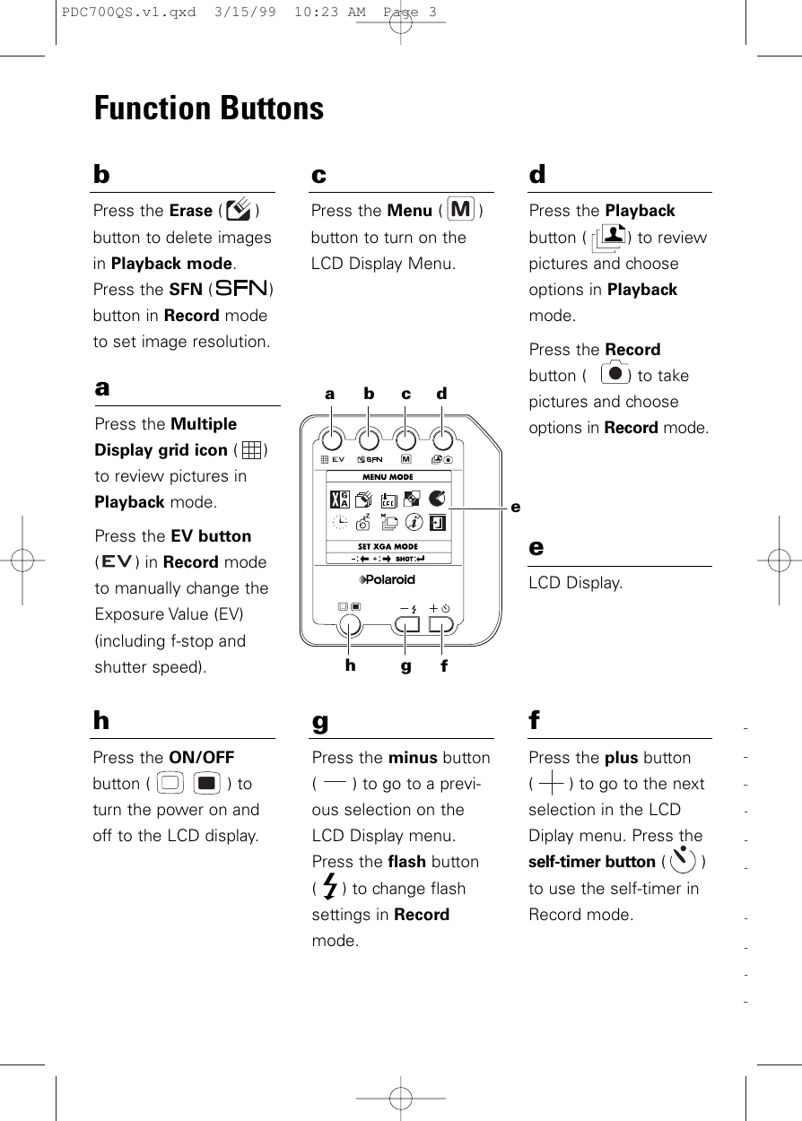 Page 5 of 8 - Polaroid Polaroid-Photomax-Pdc-700-Quick-Start-Manual- PDC700QS.v1  Polaroid-photomax-pdc-700-quick-start-manual