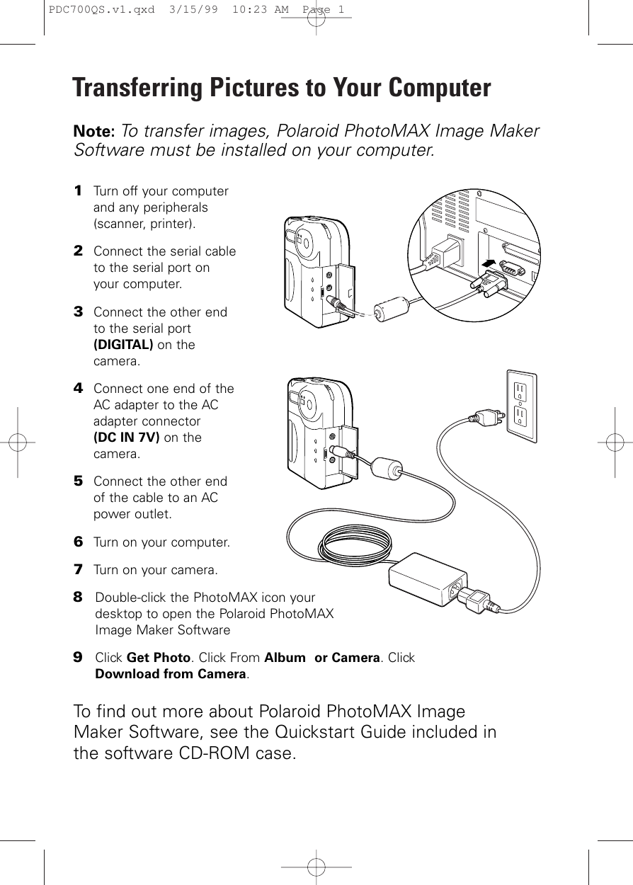 Page 8 of 8 - Polaroid Polaroid-Photomax-Pdc-700-Quick-Start-Manual- PDC700QS.v1  Polaroid-photomax-pdc-700-quick-start-manual
