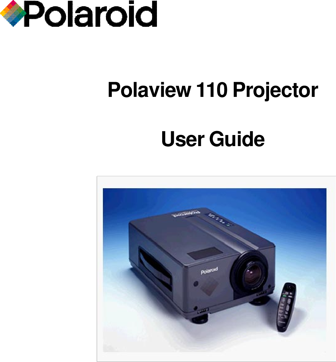 Page 1 of 1 - Polaroid Polaroid-Polaview-110-Users-Manual-  Polaroid-polaview-110-users-manual