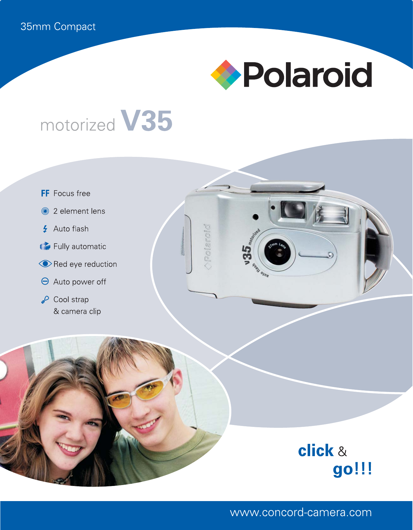 Page 1 of 2 - Polaroid Polaroid-V35-Users-Manual- V35 Sell Sheet (513775-02)  Polaroid-v35-users-manual