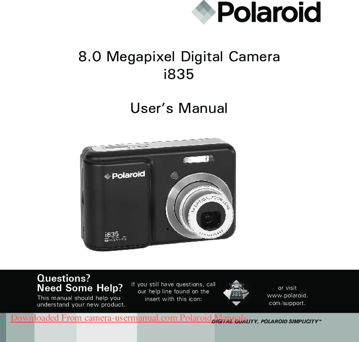 polaroid i835 digital camera