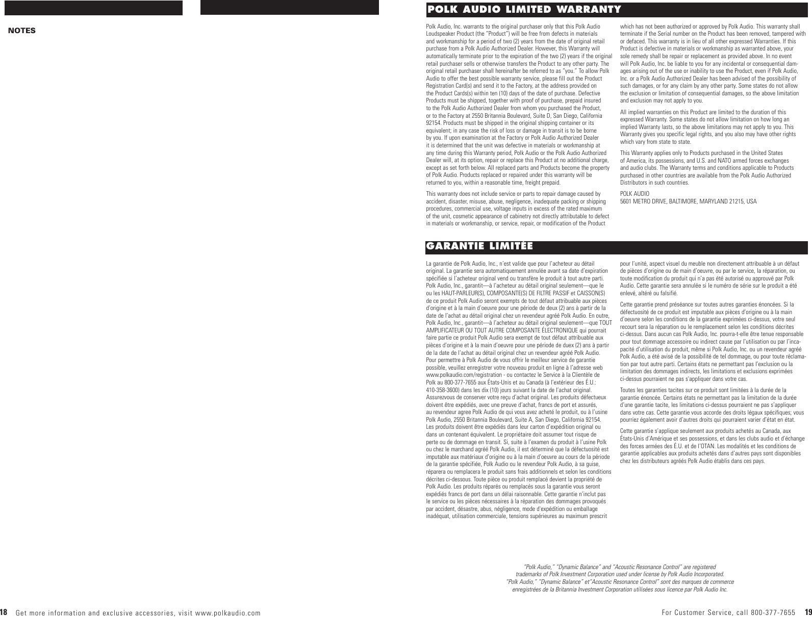 Page 10 of 10 - Polk-Audio Polk-Audio-Atrium-45-High-Performance-Self-Powered-Multi-Zone-S-45P-Users-Manual- Trium45pManual.qk  Polk-audio-atrium-45-high-performance-self-powered-multi-zone-s-45p-users-manual