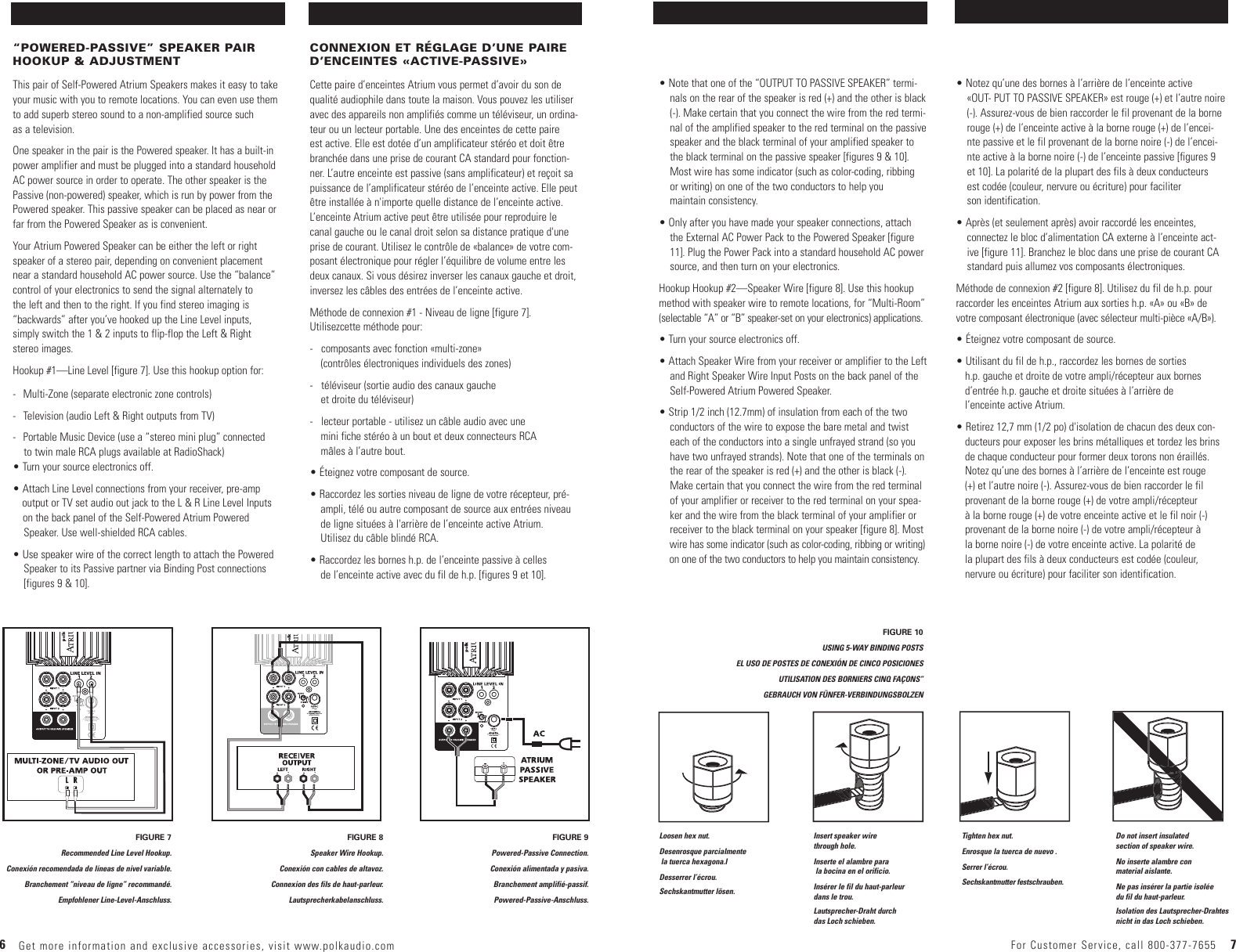 Page 4 of 10 - Polk-Audio Polk-Audio-Atrium-45-High-Performance-Self-Powered-Multi-Zone-S-45P-Users-Manual- Trium45pManual.qk  Polk-audio-atrium-45-high-performance-self-powered-multi-zone-s-45p-users-manual