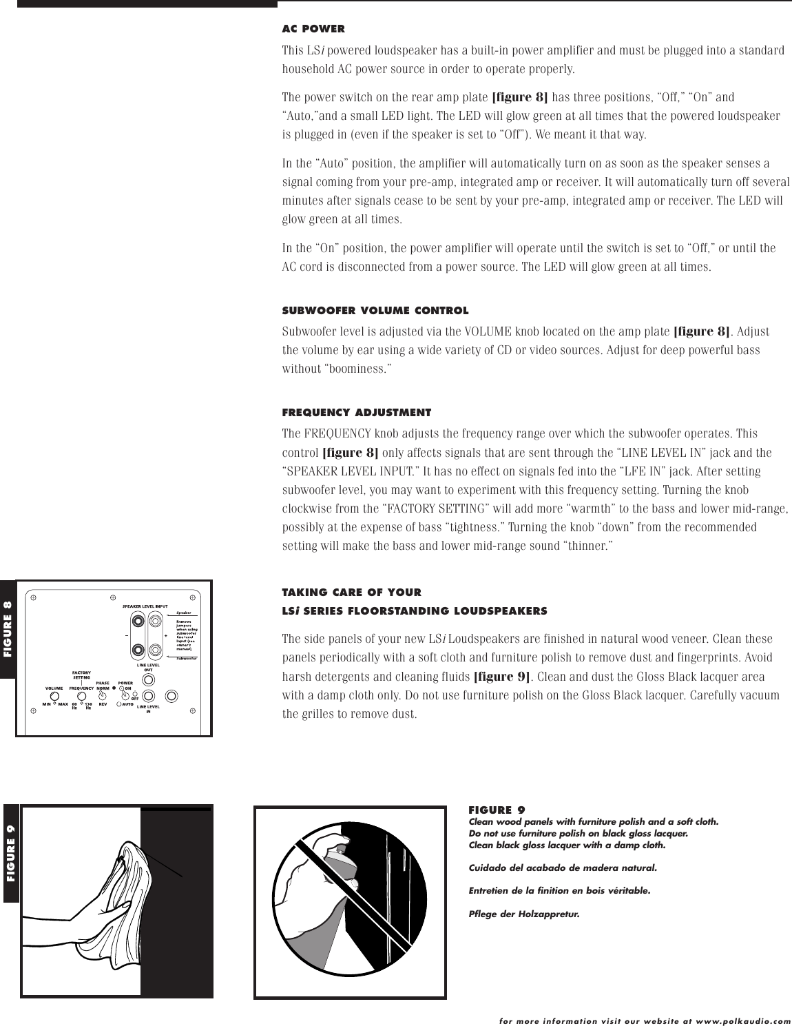 Page 7 of 8 - Polk-Audio Polk-Audio-Lsi25-Users-Manual- LSi25MN  Polk-audio-lsi25-users-manual