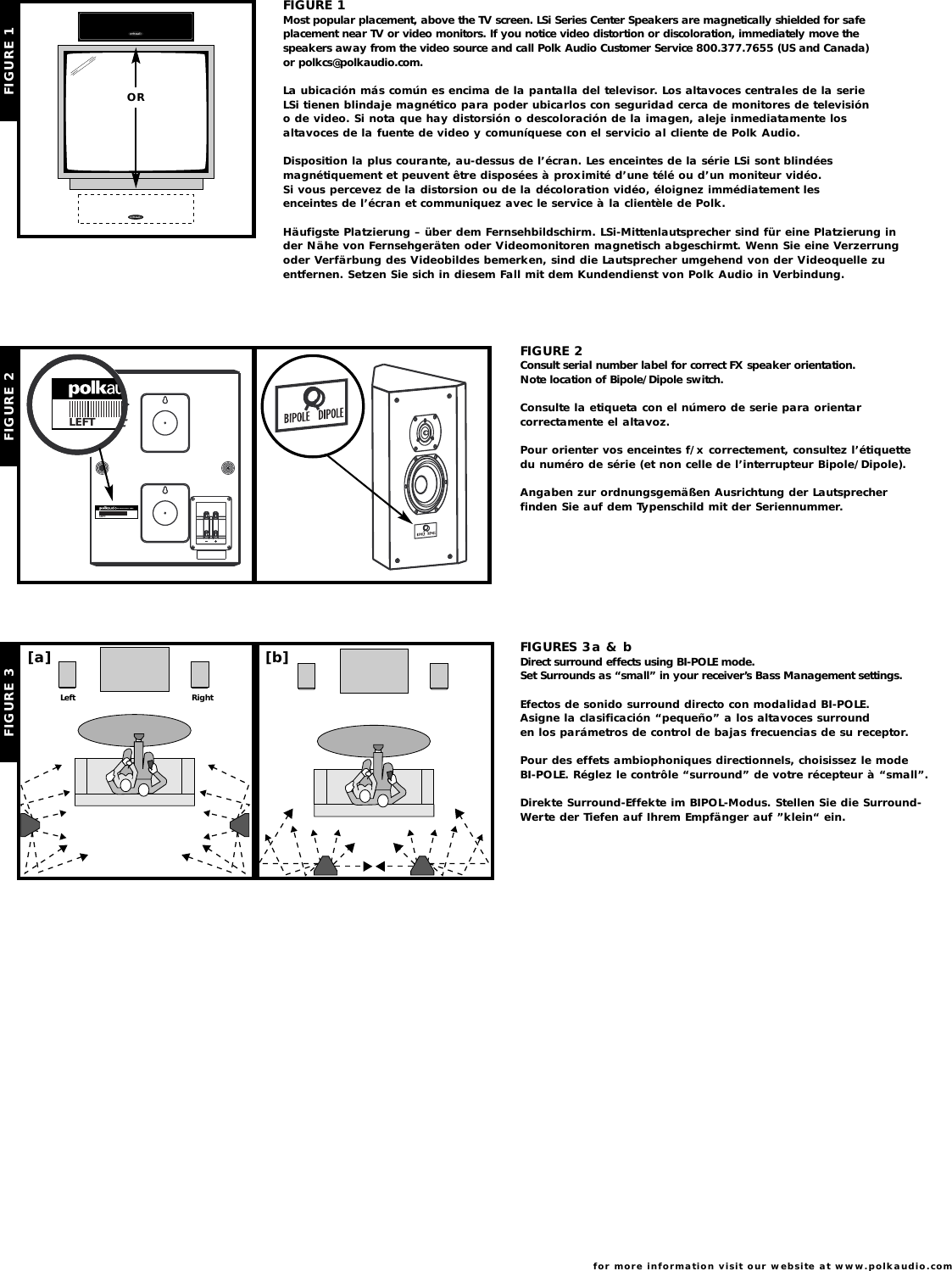Page 3 of 8 - Polk-Audio Polk-Audio-Lsi-Fx-Users-Manual- LSiC,FXManual.qk  Polk-audio-lsi-fx-users-manual