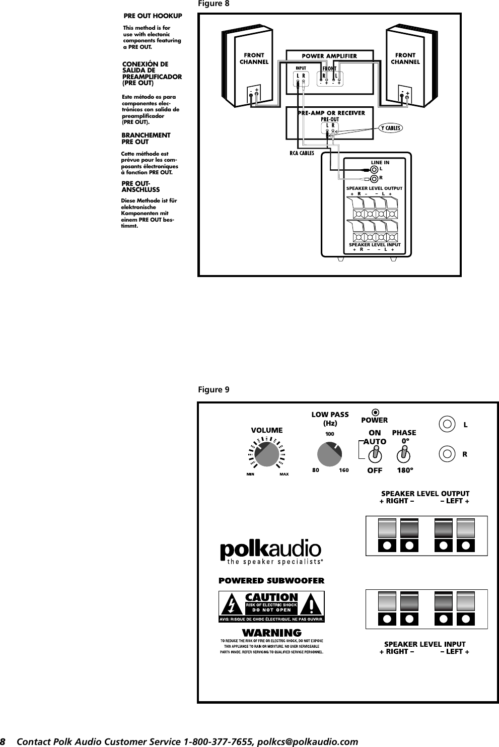 Page 8 of 11 - Polk-Audio Polk-Audio-Powered-Subwoofer-Psw202-Users-Manual- PSW202 Manual  Polk-audio-powered-subwoofer-psw202-users-manual