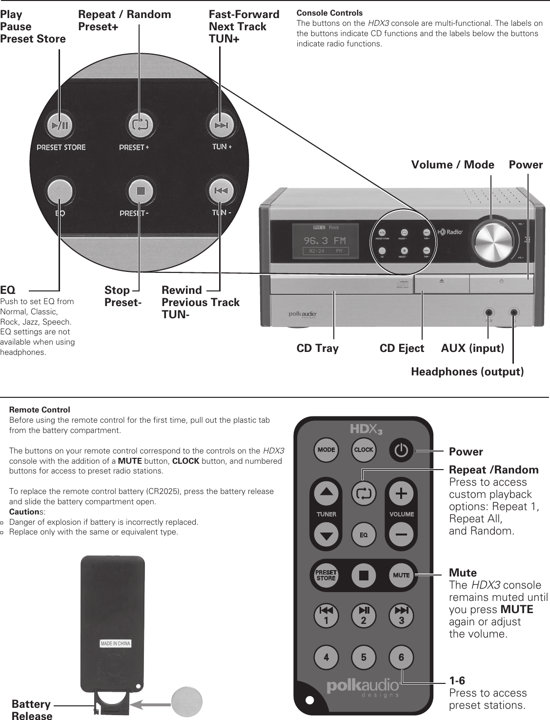Page 3 of 6 - Polk-Audio Polk-Audio-Radio-Hdx3-Users-Manual-  Polk-audio-radio-hdx3-users-manual