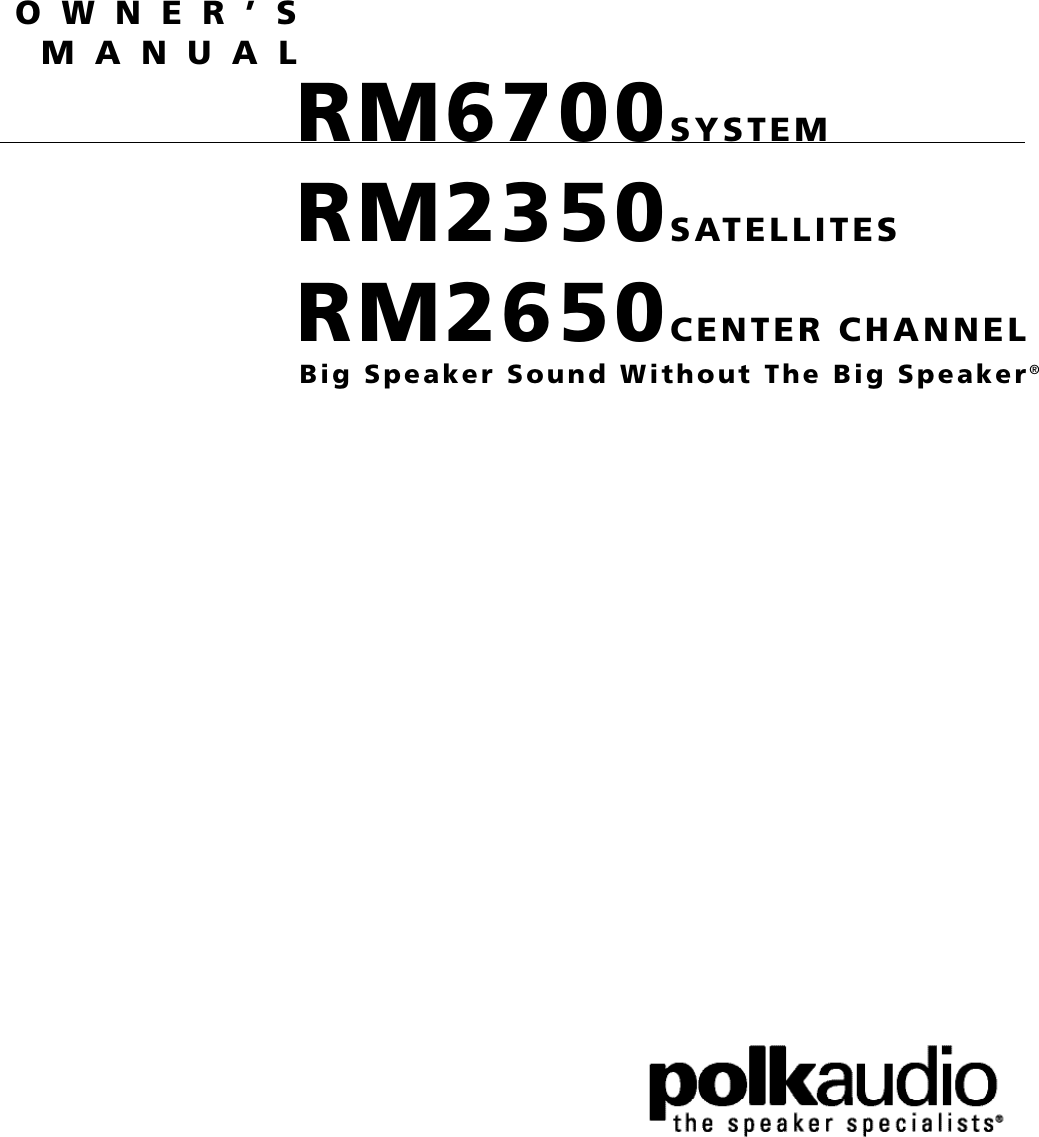 polk rm6700