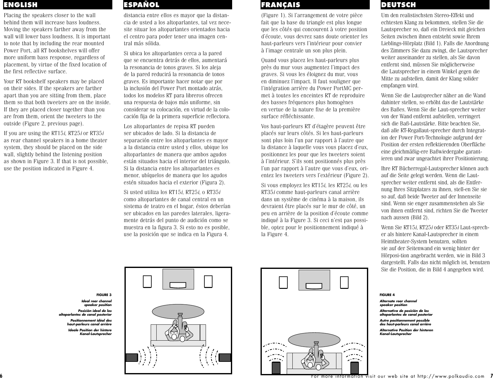 Page 4 of 12 - Polk-Audio Polk-Audio-Rt15-Users-Manual- RTi Manual  Polk-audio-rt15-users-manual