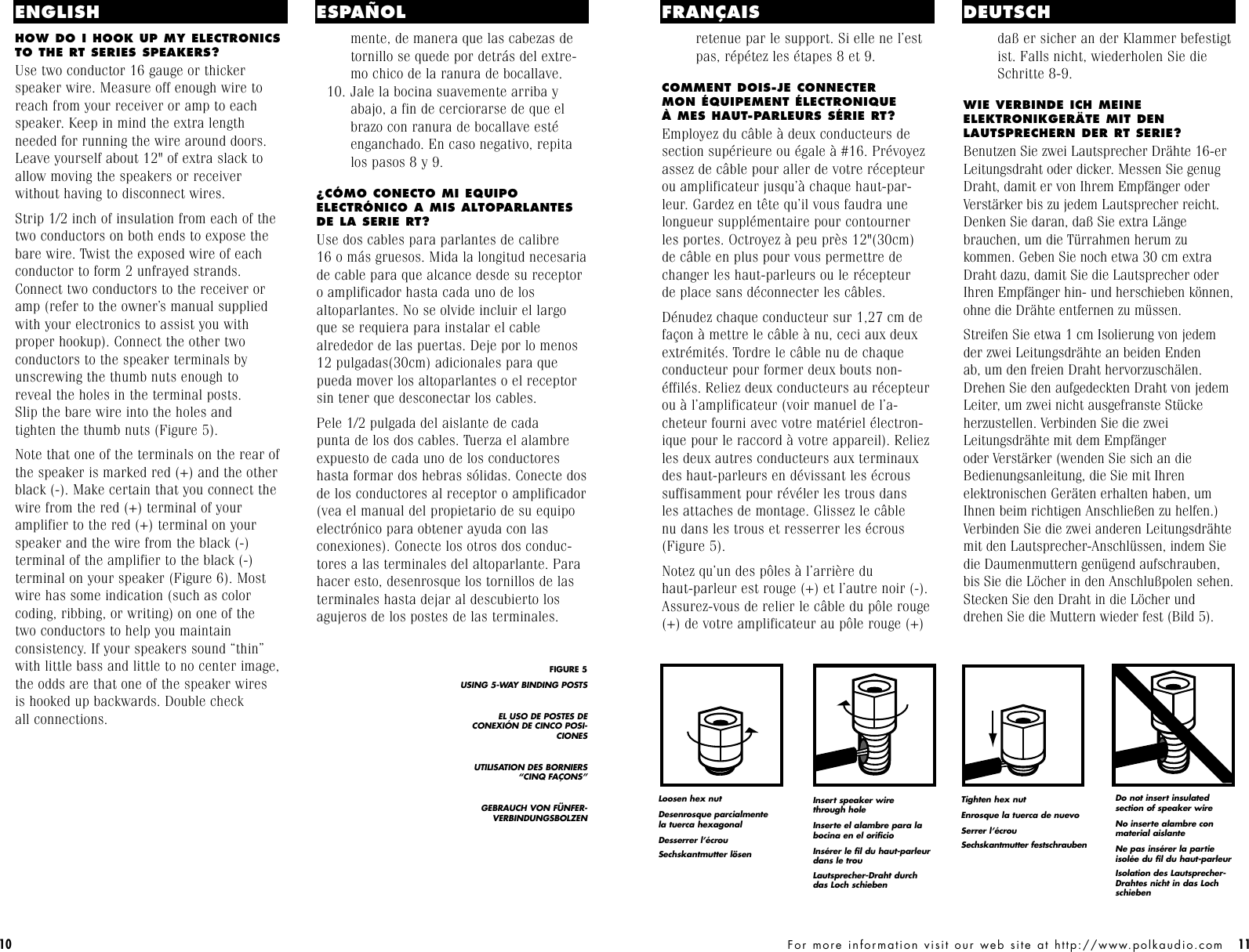 Page 6 of 12 - Polk-Audio Polk-Audio-Rt15-Users-Manual- RTi Manual  Polk-audio-rt15-users-manual