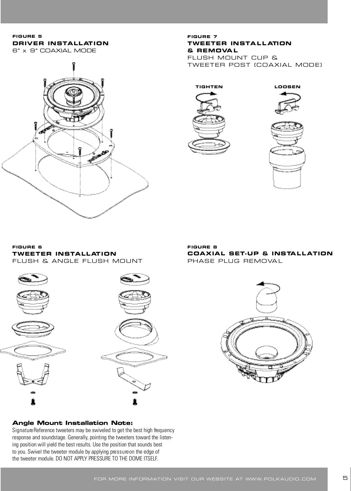 Page 5 of 8 - Polk-Audio Polk-Audio-Speaker-Sr6500-Users-Manual- SR6500 Compaxial Manual Polk-audio-speaker-sr6500-users-manual