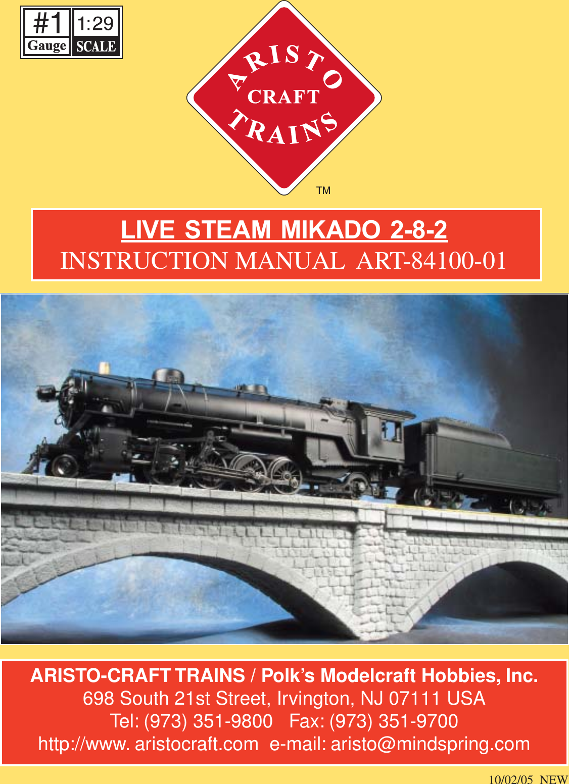 Polk s Model Craft Hobbies ART84100RX RC Car User Manual Livesteam 1