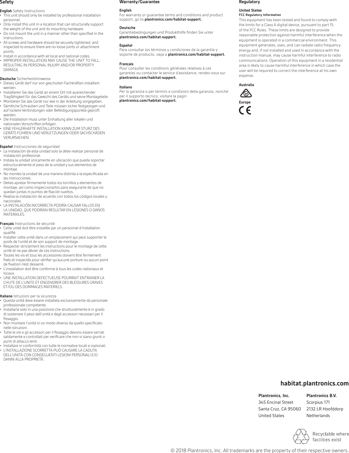 Page 2 of 2 - Poly 213371-03_zone_controller_QSG Habitat Soundscaping Zone Controller QSG
