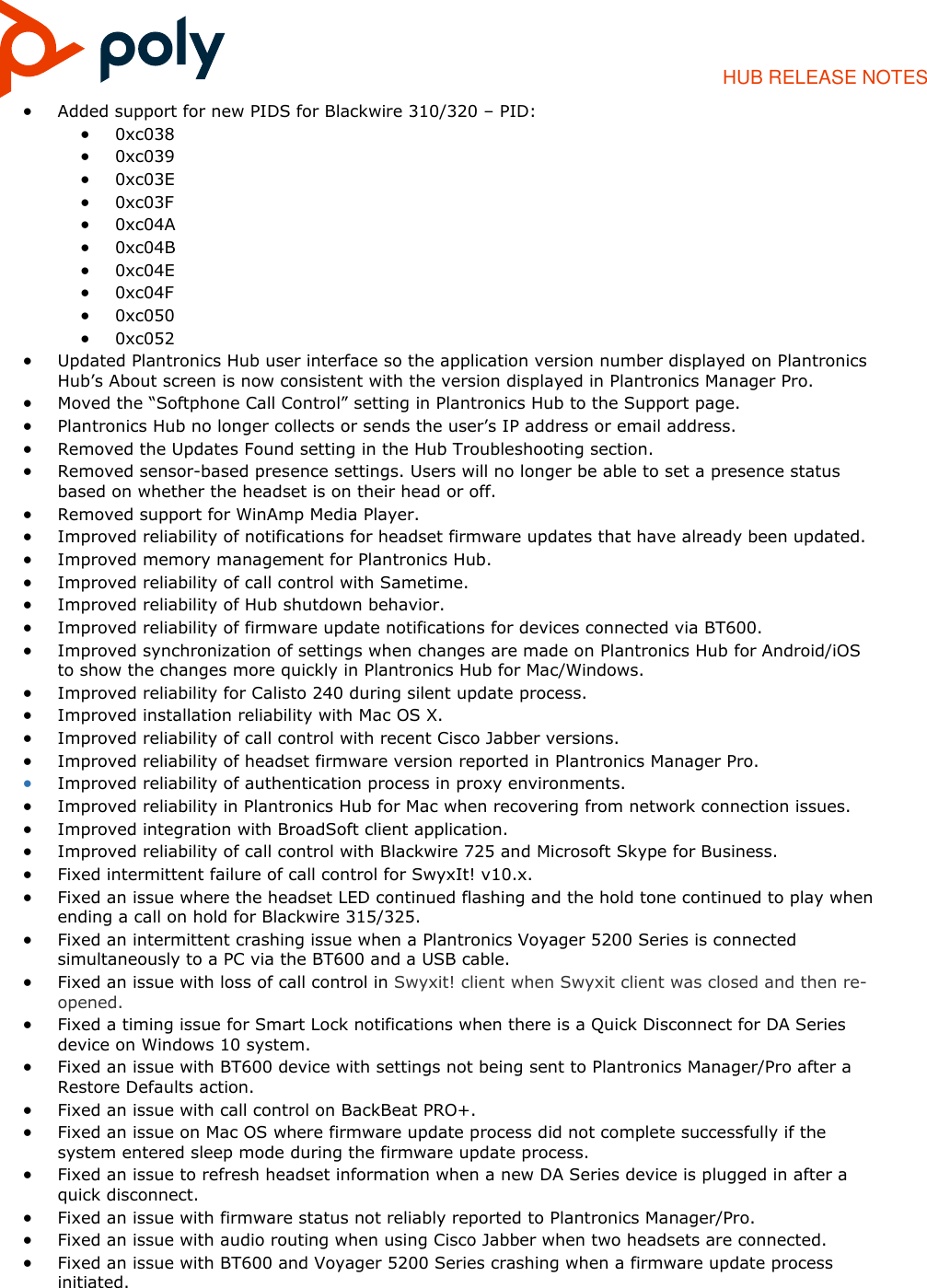 Page 5 of 6 - Poly  Plantronics Hub Earlier Versions