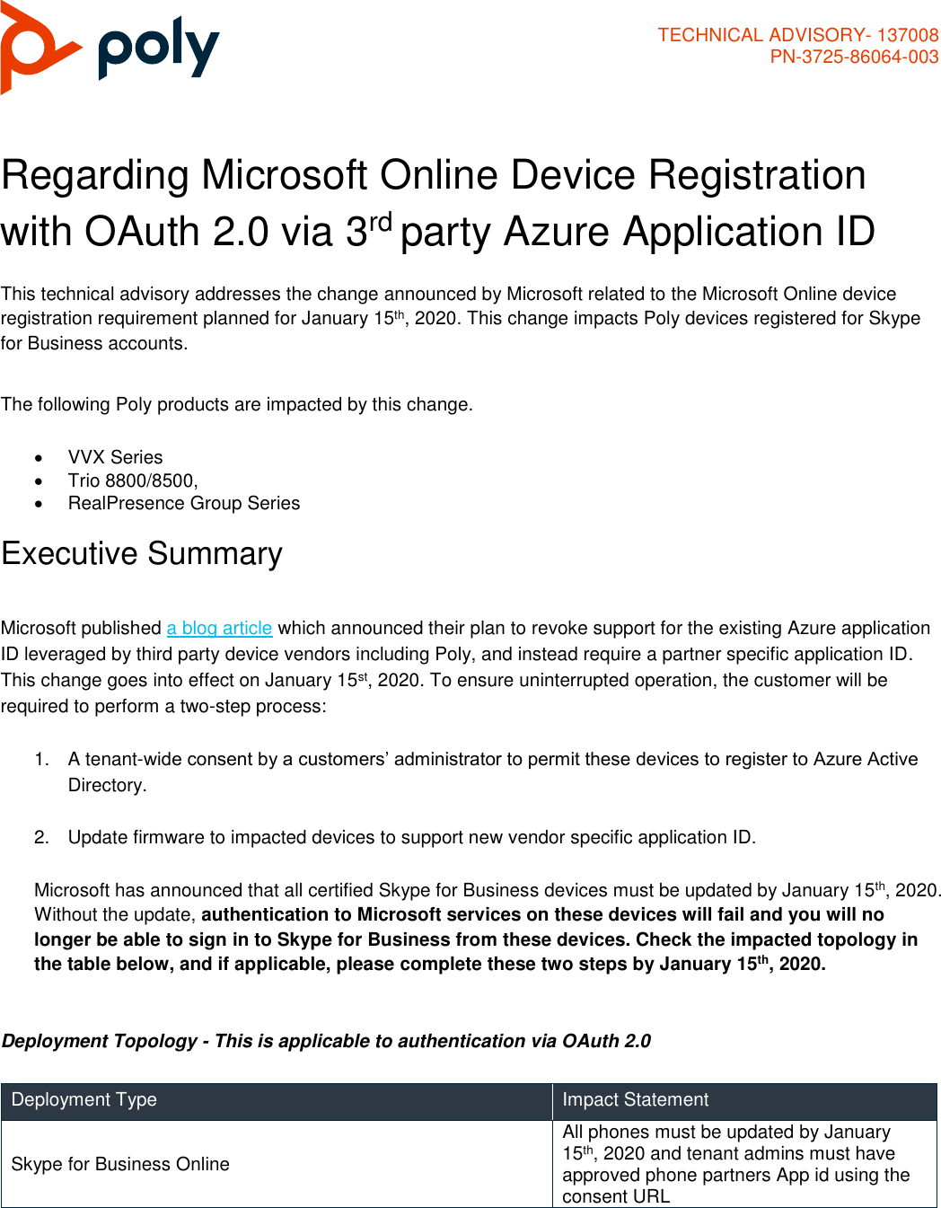 Page 1 of 4 - Poly Microsoft-online-registration-azure-application-id