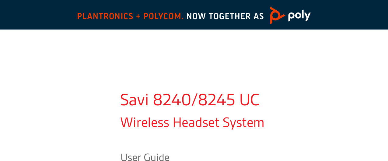 Poly Savi 8240 8245 uc ug en