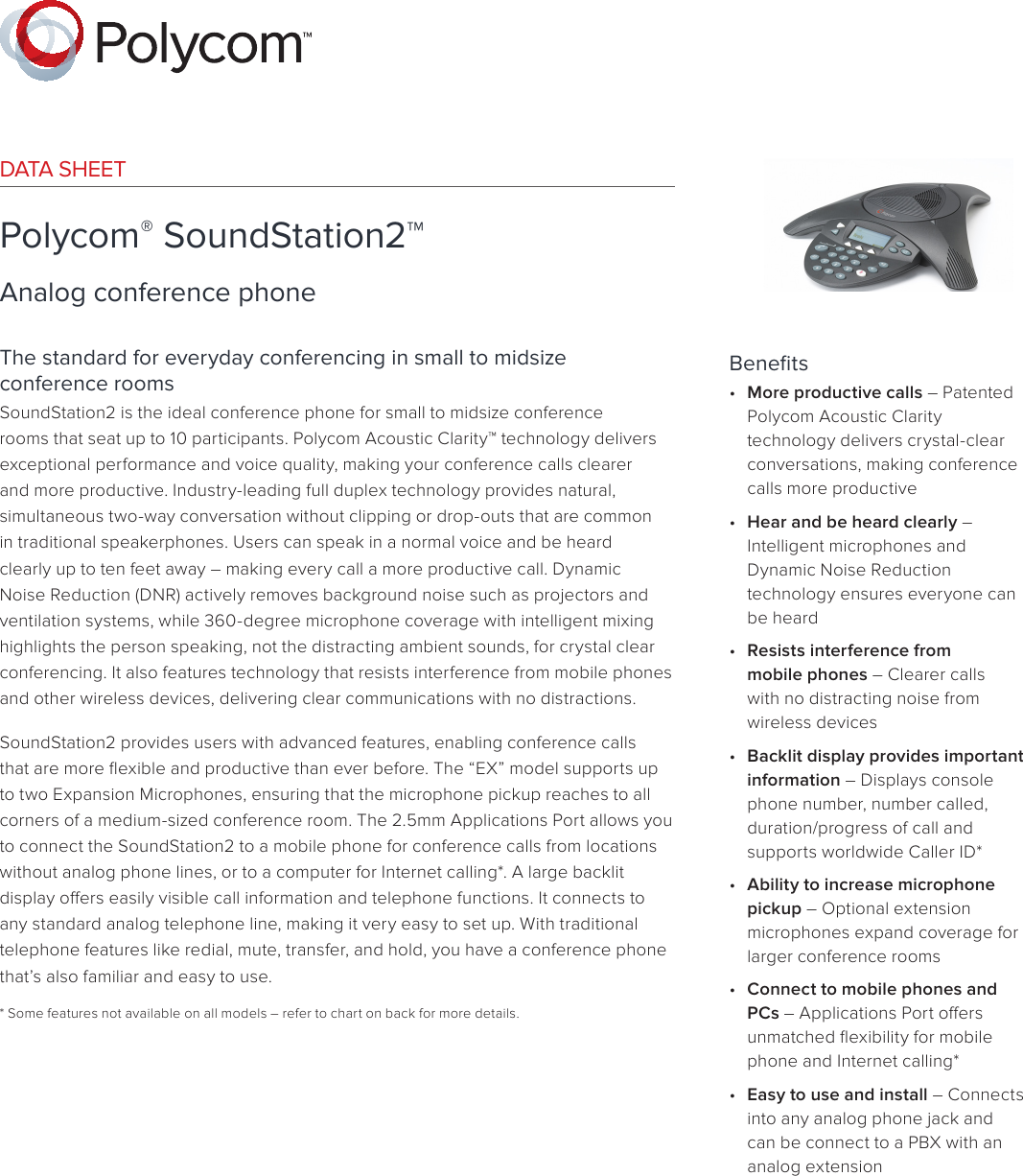 Page 1 of 3 - Poly Polycom® SoundStation® IP 6000 Soundstation2-ds-enus
