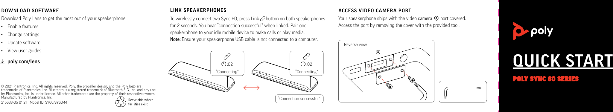 Page 2 of 2 - Poly Sync 60 Quick Start Guide Sync-60-qsg-en