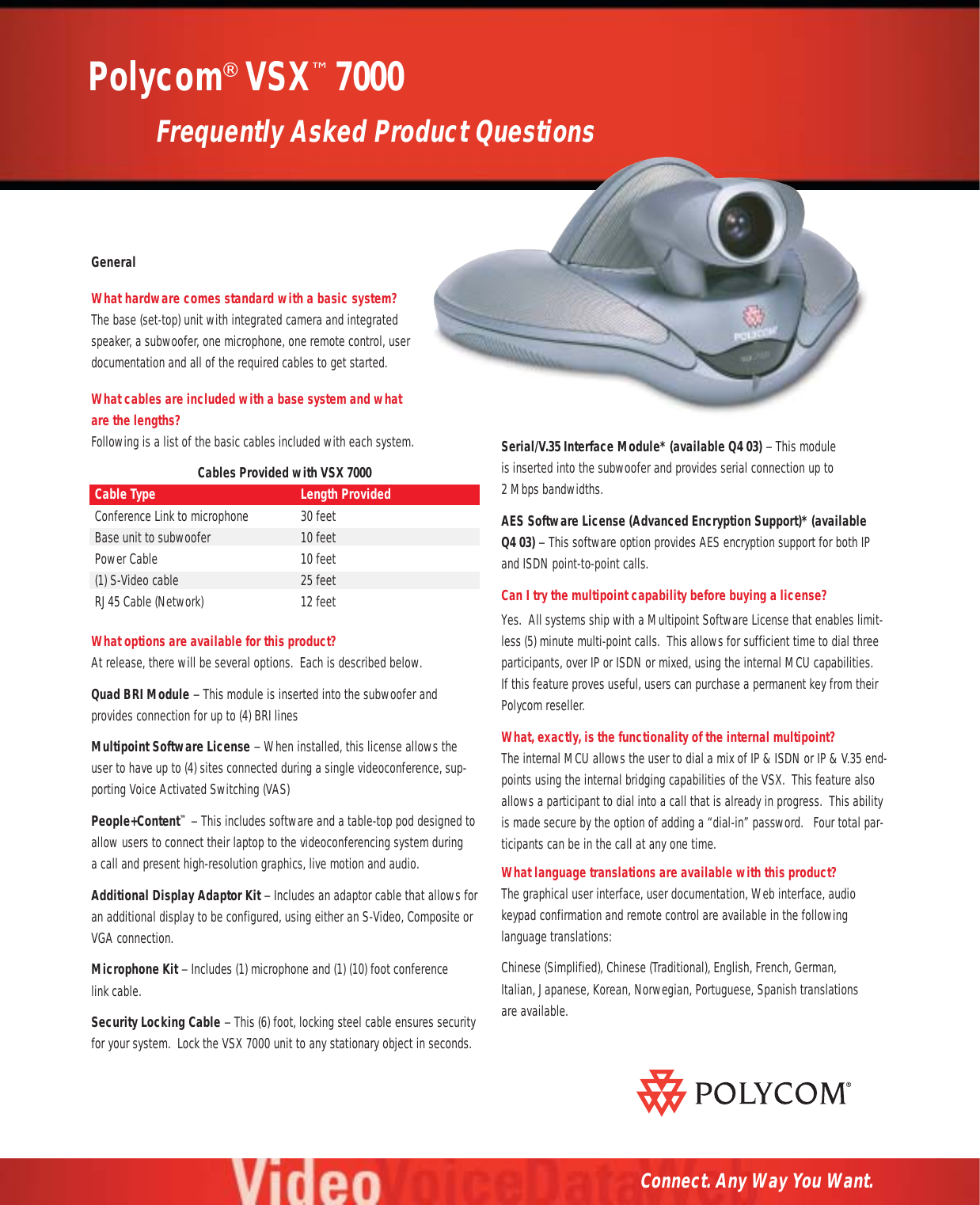 Page 1 of 4 - Polycom Vsx7000 VSX_FAQ9.24.03 User Manual  To The B5d480ca-f2cd-4462-bbb1-be21a1472f2e