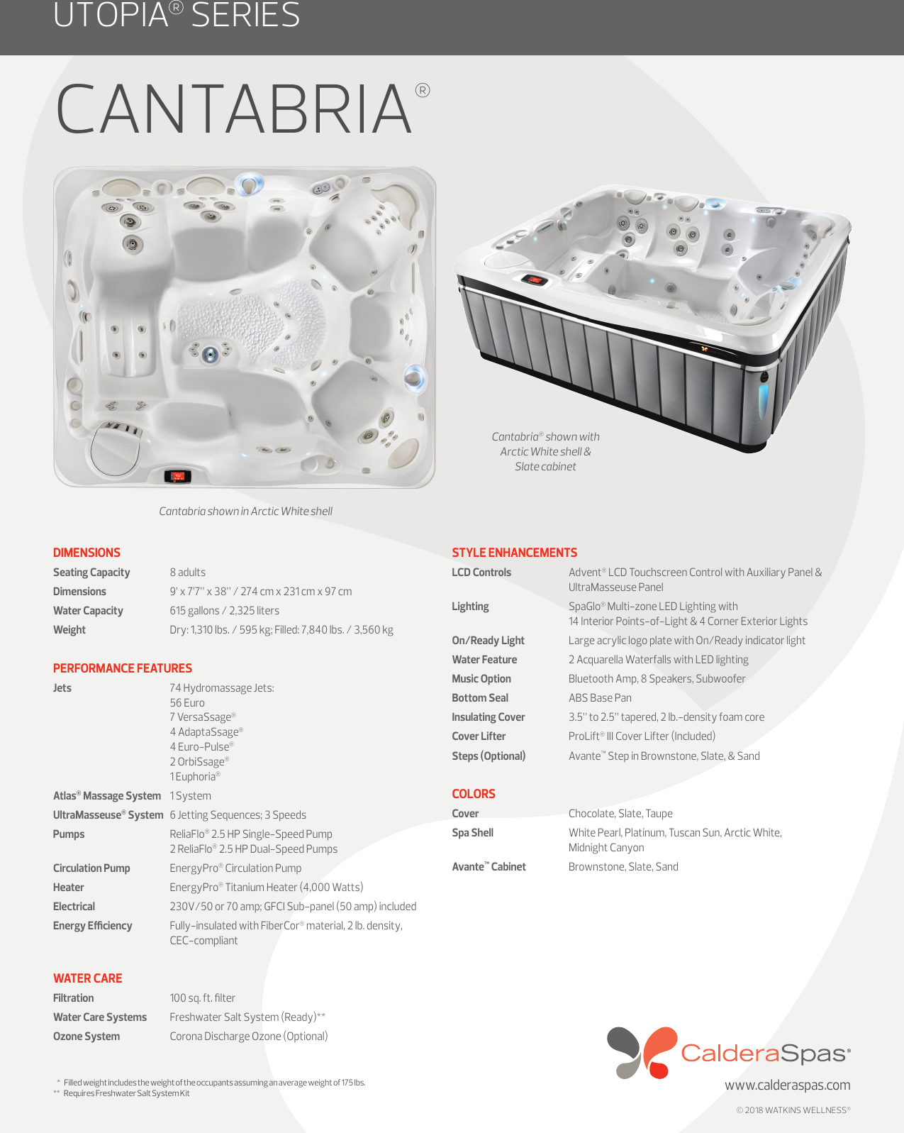 Page 1 of 1 - Caldera-utopia-cantabria-spec-sheet
