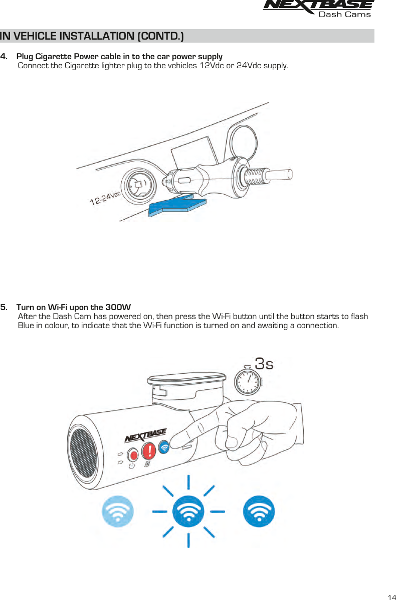 Page 14 of Portable Multimedia NBDVR300GW Dash Cam User Manual NBDVR300W   Instruction Manual  English R2 