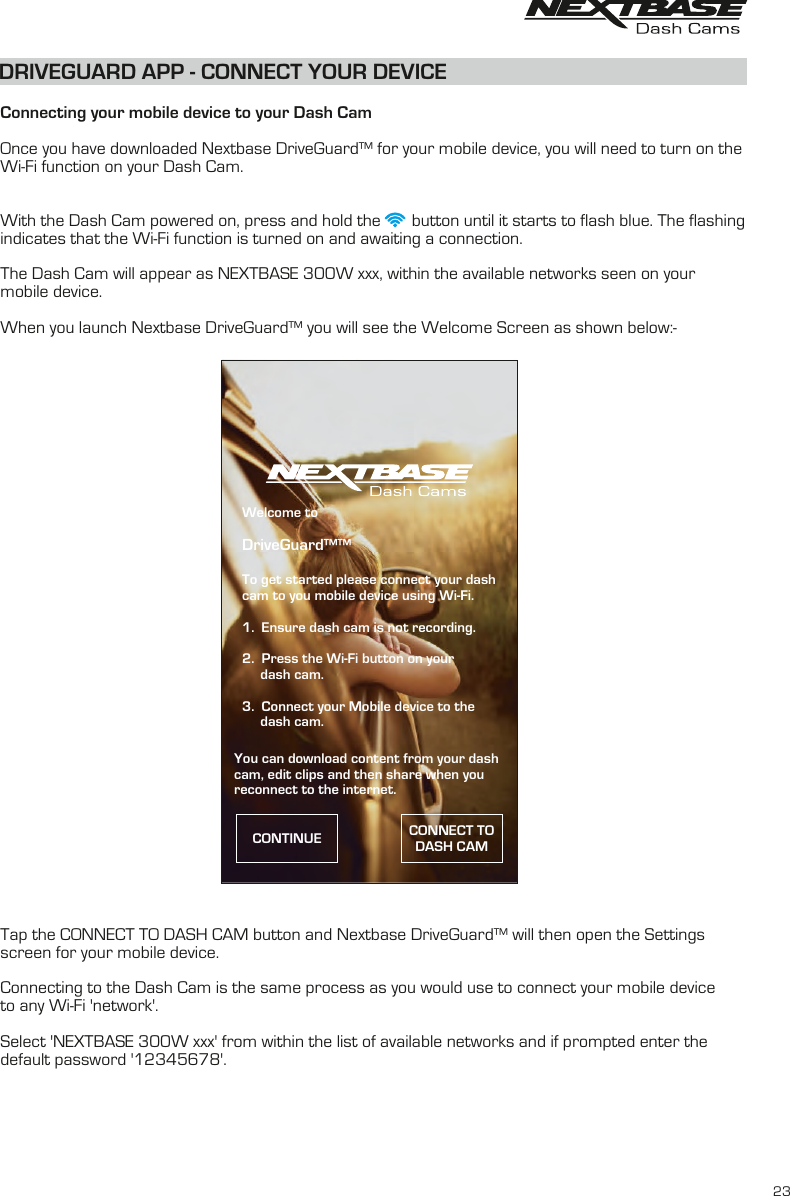 Page 23 of Portable Multimedia NBDVR300GW Dash Cam User Manual NBDVR300W   Instruction Manual  English R2 