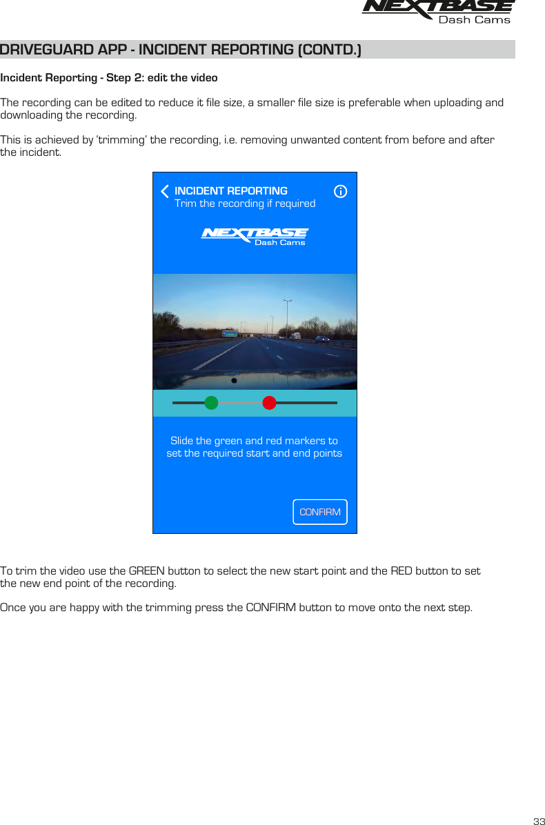 Page 33 of Portable Multimedia NBDVR300GW Dash Cam User Manual NBDVR300W   Instruction Manual  English R2 