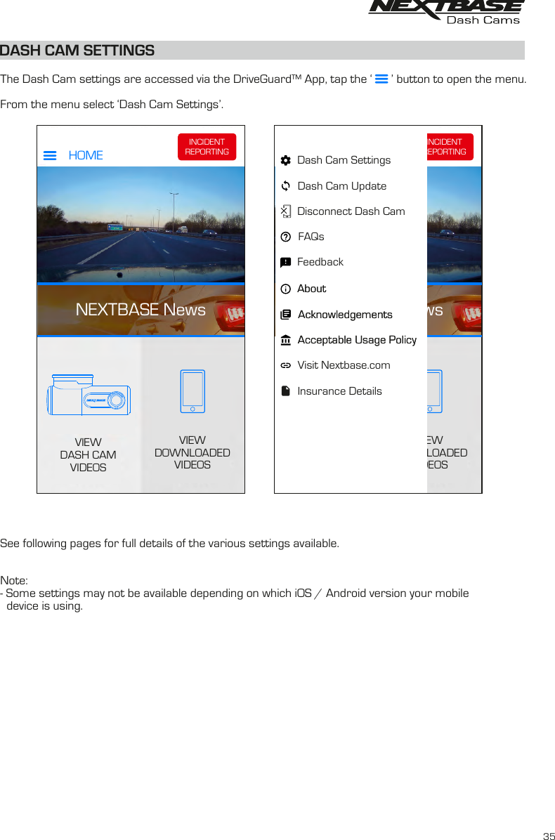Page 35 of Portable Multimedia NBDVR300GW Dash Cam User Manual NBDVR300W   Instruction Manual  English R2 
