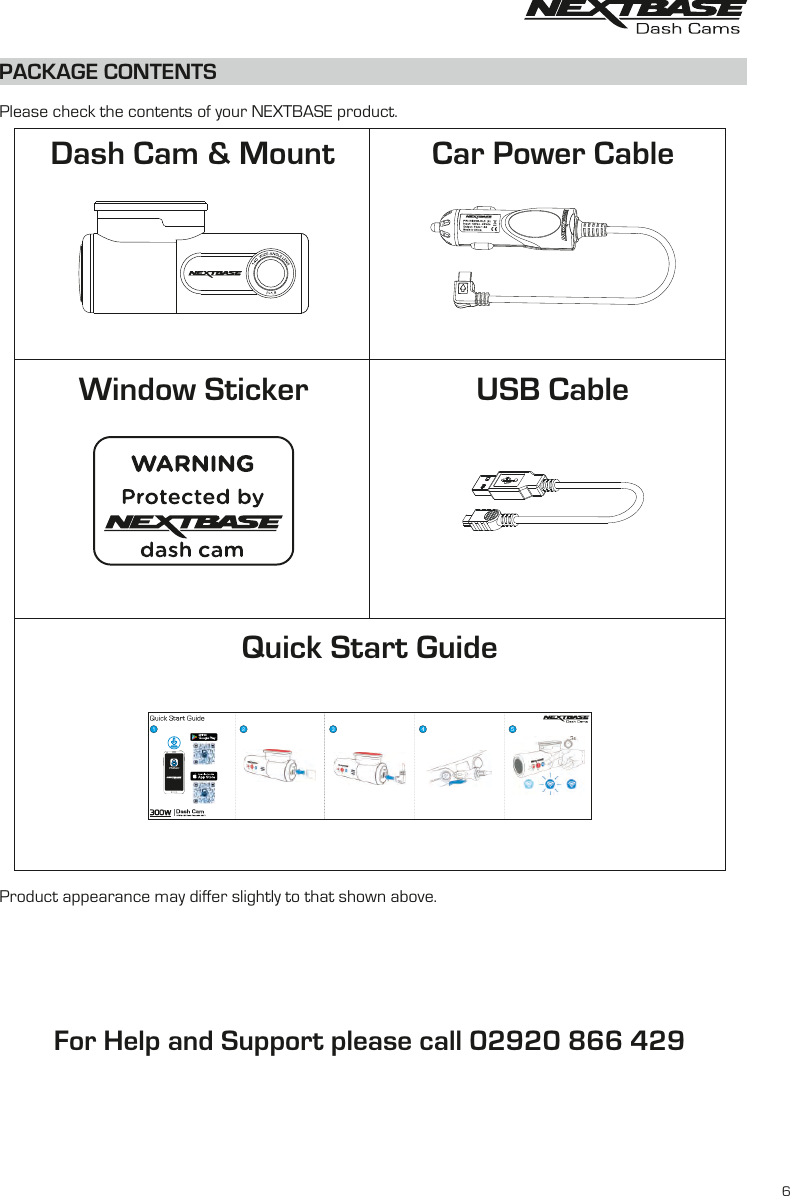 Page 6 of Portable Multimedia NBDVR300GW Dash Cam User Manual NBDVR300W   Instruction Manual  English R2 