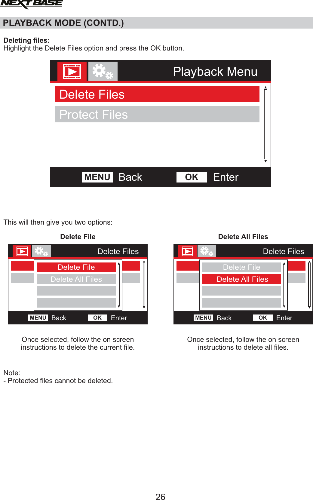 Page 26 of Portable Multimedia NBDVR312GW Dashcam User Manual NBDVR312GW   Instruction Manual  English 