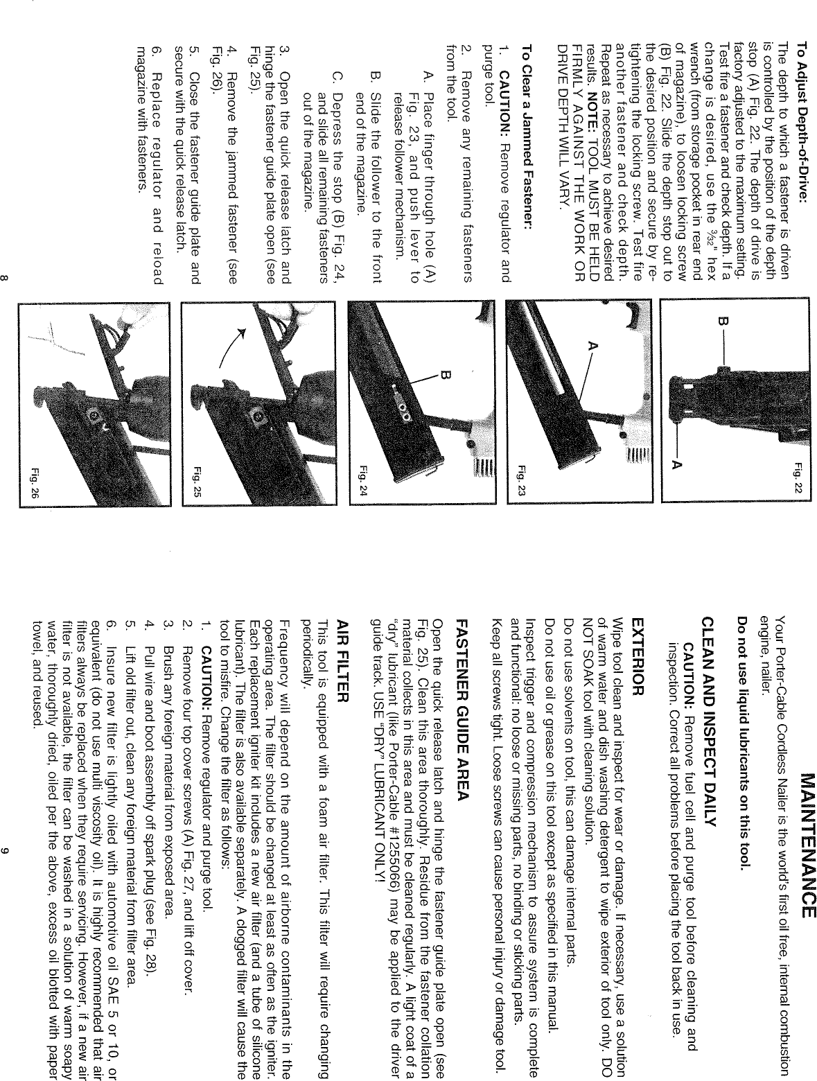 Page 5 of 7 - Porter-Cable Porter-Cable-Bammer-Cda250-Users-Manual- Cda250 Bammer Manual  Porter-cable-bammer-cda250-users-manual