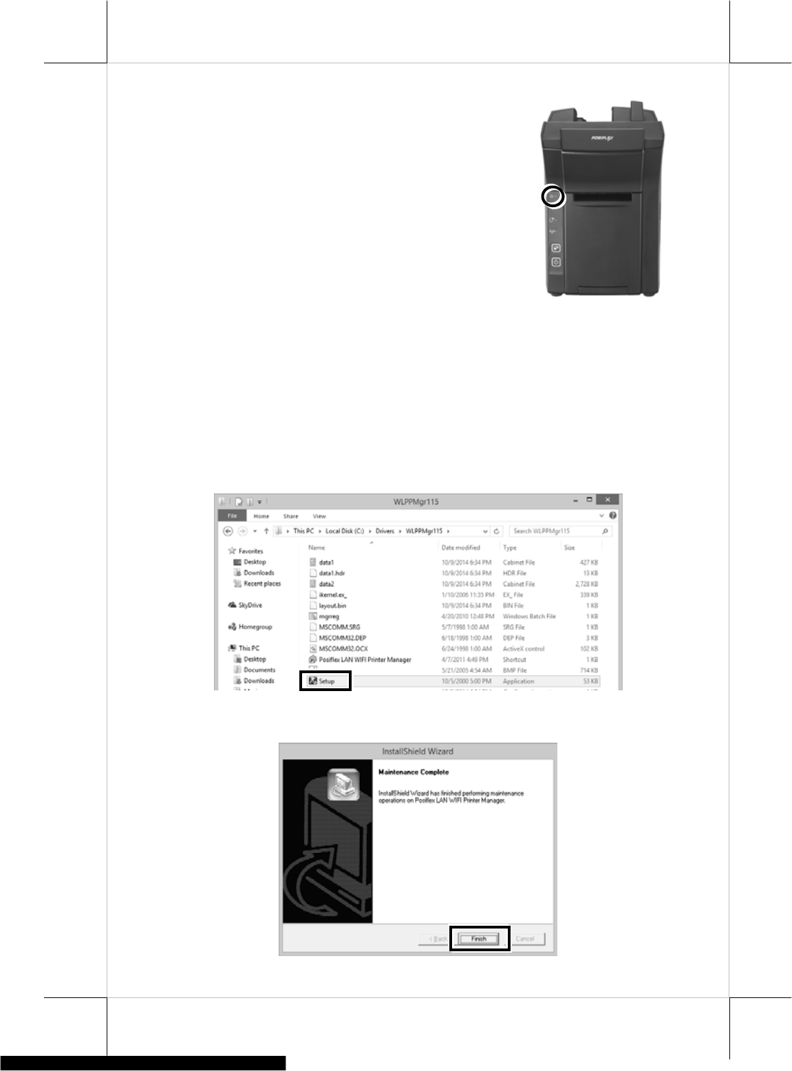 posiflex lan pos printer manager