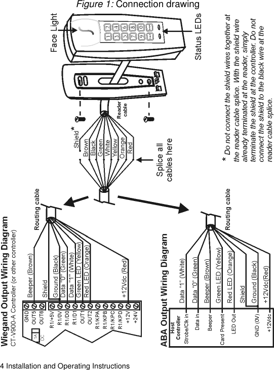 4 Installation and Operating InstructionsFigure 1: Connection drawing