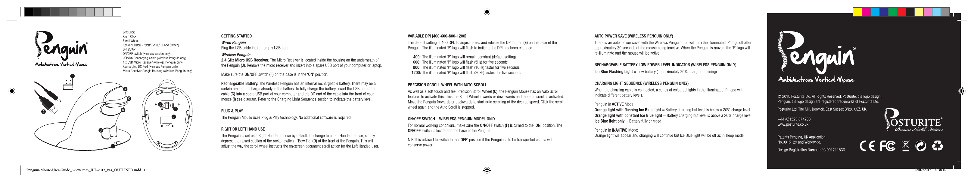 Front SideTop Bottom AngleBackFront SideTop Bottom AngleBackPenguin-Mouse-User-Guide_525x80mm_JUL-2012_v14_OUTLINED.indd   1 12/07/2012   09:38:49