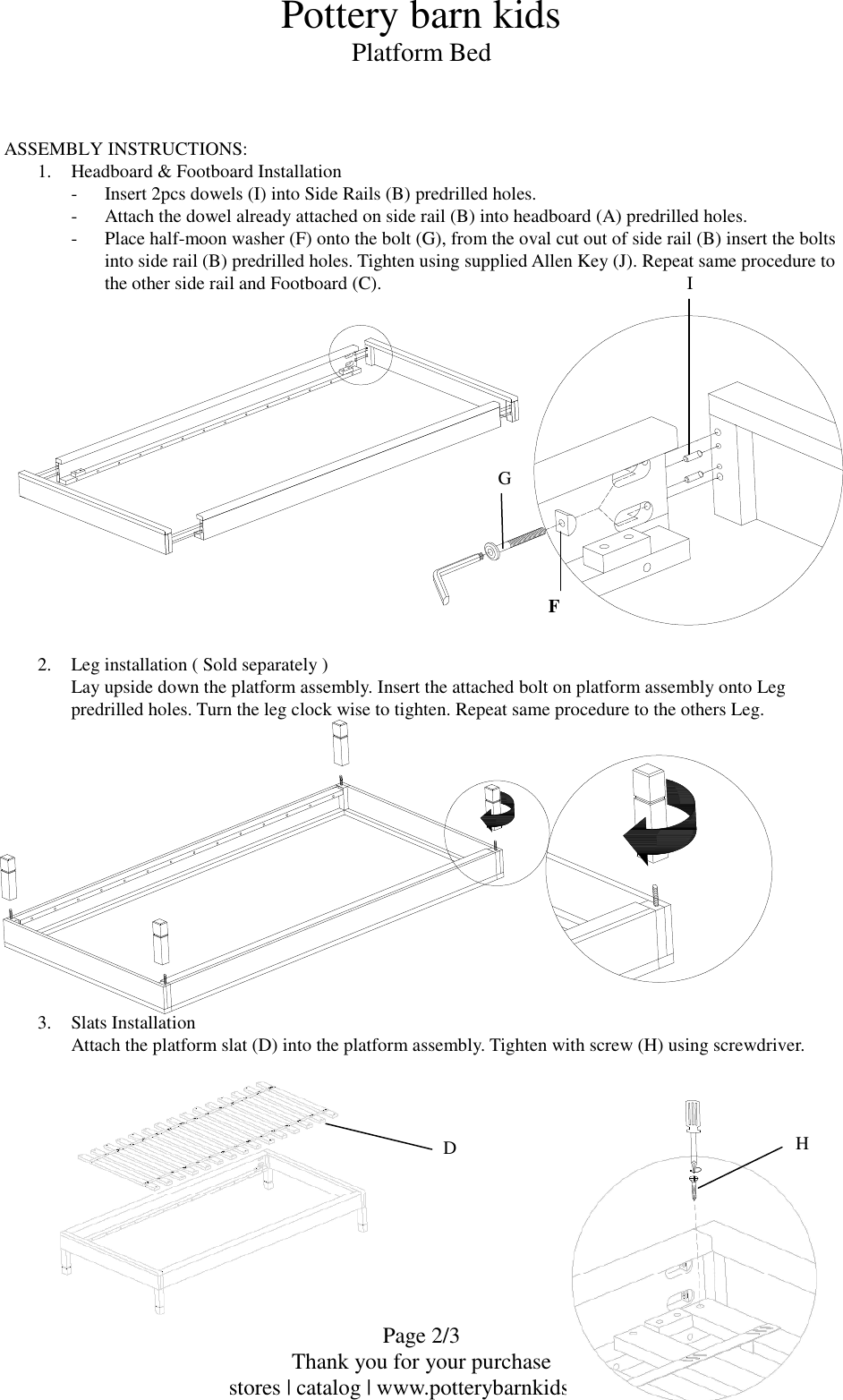 Pottery Barn Madison Platform Bed 197kb Ai Hb 2 X