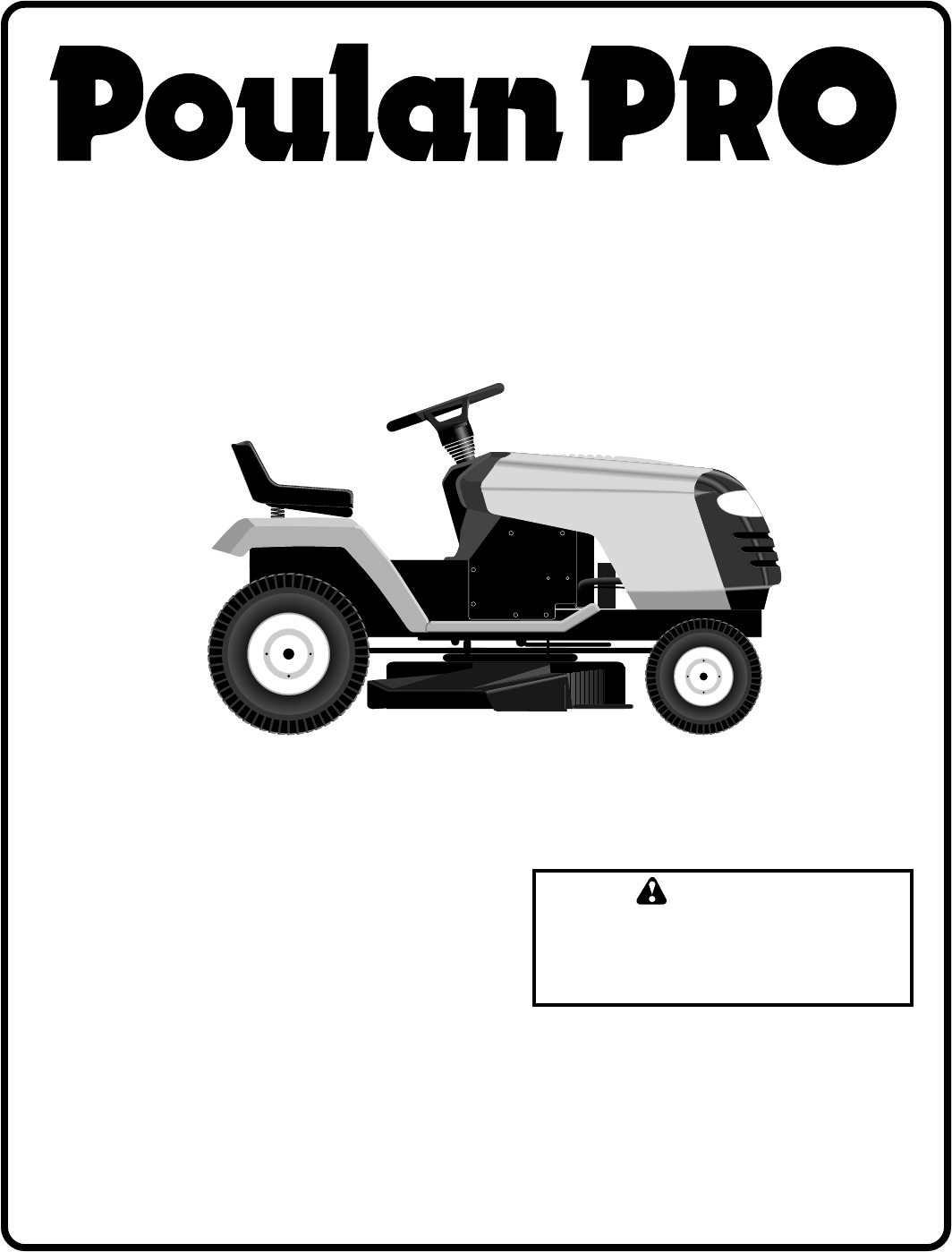 Poulan Riding Mower Schematic - Wiring Diagram