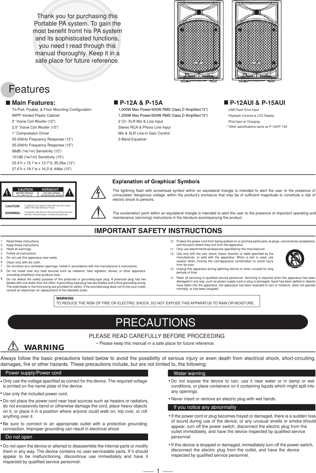 Page 3 of 12 - Power-Acoustik Power-Acoustik-Power-Acoustik-Electronics-Dj-Equipment-Power-Acoustik-Users-Manual- 1  Power-acoustik-power-acoustik-electronics-dj-equipment-power-acoustik-users-manual
